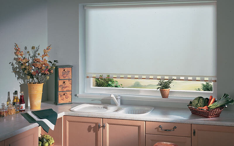 Modern Holland blinds for your kitchen available from The Blind Shop, Canberra